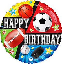 Sports Birthday 30in SuperShape Balloon