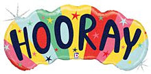 Rainbow Hooray 36in SuperShape Balloon