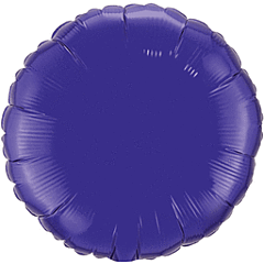 Purple Round 18in Solid Mylar