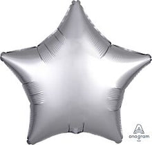 Matte Silver Star 18in Solid Mylar