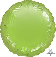 Lime Green Round 18in Solid Mylar