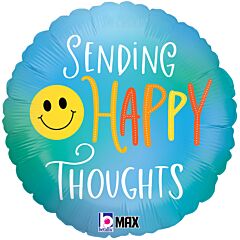 Sending Happy Thoughts 18in Mylar Balloon