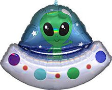 Holographic Alien Spaceship SuperShape Balloon
