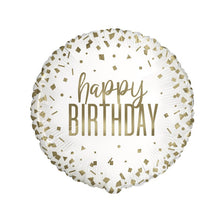Gold Confetti Birthday 18in Mylar Balloon