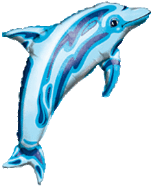 Blue Dolphin 37in SuperShape Balloon