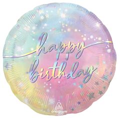 Luminous Pastel Birthday 18in Mylar Balloon