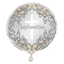 Confirmation Silver 18in Mylar Balloon