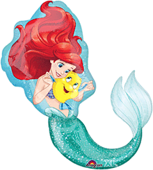 Ariel Little Mermaid 34in SuperShape Balloon