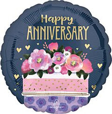 Happy Anniversary Cake 18in Mylar Balloon