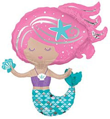 Shimmering Mermaid 30in SuperShape Balloon