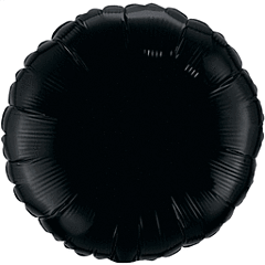 Black Round 18in Solid Mylar