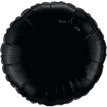 Black Round 18in Solid Mylar