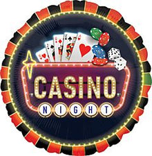 Casino Night 28in SuperShape Balloon