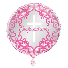 Confirmation Pink 18in Mylar Balloon