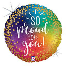 Gold Confetti Commendment Double-Sided 18in Mylar Balloon