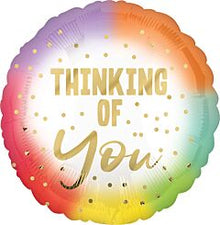 Thinking of You Ombre 18in Mylar Balloon