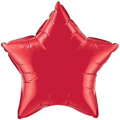 Red Star 18in Solid Mylar