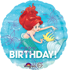 Ariel Dream Big 18in Mylar Balloon