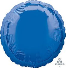 Royal Blue Round 18in Solid Mylar