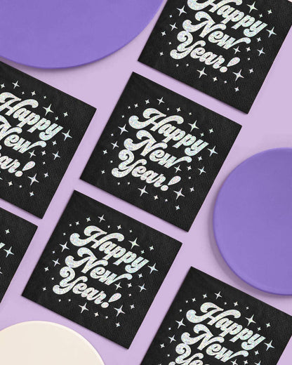 Happy New Year! Foil Napkins - 25ct