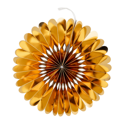 Gold and White Party Fan Set