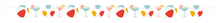 Poolside Summer Paper Cutout Garland 9ft