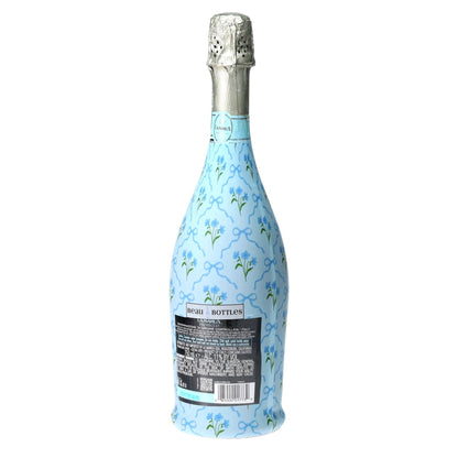 Beau Bottle Blue Bows and Blossoms - Prosecco Collection