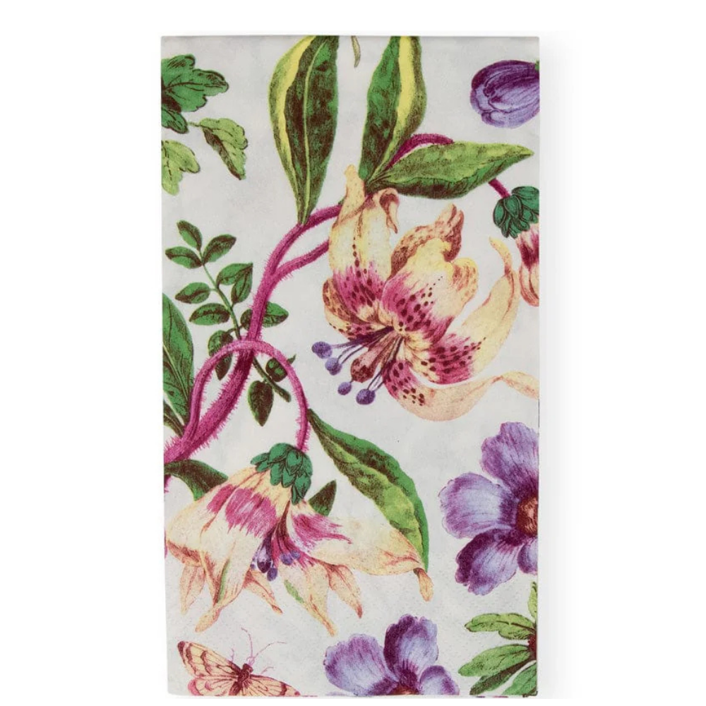 Porcelain Blooms Ivory Guest Towels 15ct - Thumbnail 2