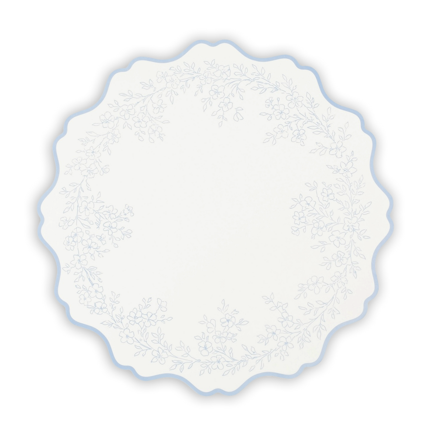 Floral Elegance Blue Placemats 12ct