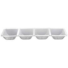 4 Compartment Clear Tray