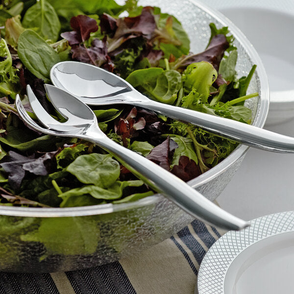 10in Silver Plastic Serving Forks 2ct