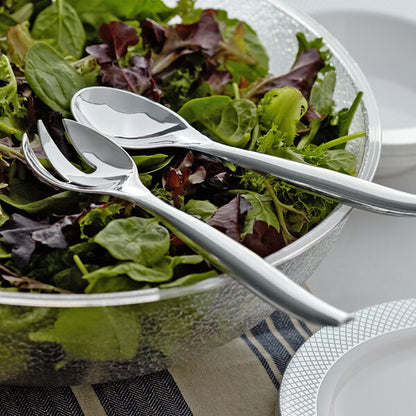 10in Silver Plastic Serving Forks 2ct