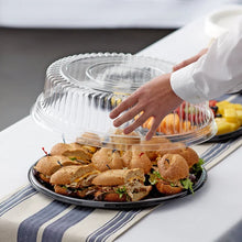 Clear 16in Plastic Crystal Cut Dome Lid