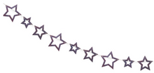 Patriotic Glitter Star Garland 6ft