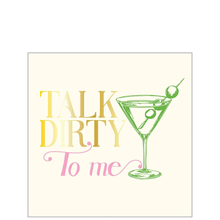 'Talk Dirty to Me' Cocktail Napkins/26pk