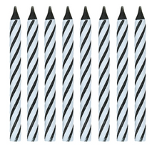 Black Spiral Birthday Candles 24ct