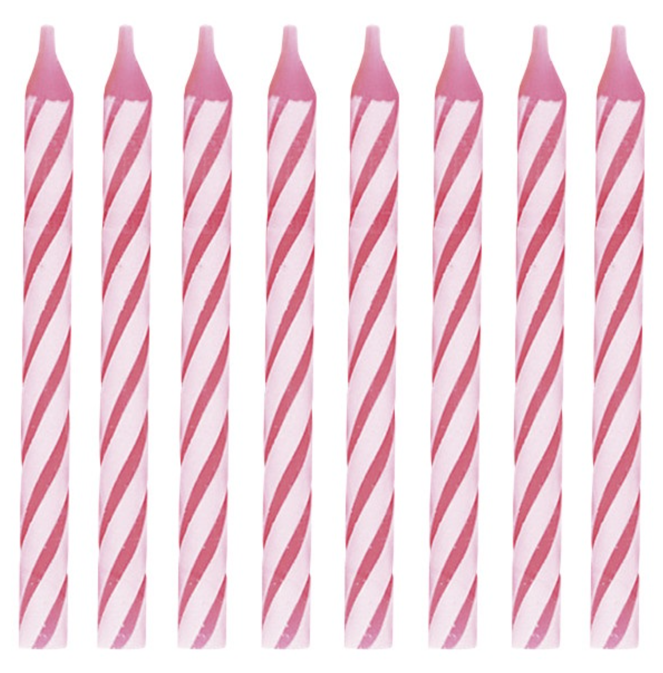 Pink Spiral Birthday Candles 24ct
