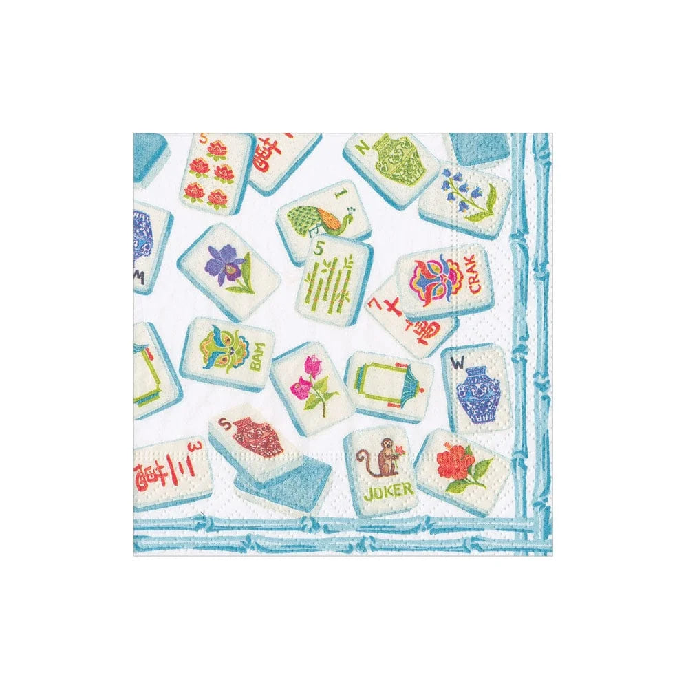 Mahjong Robin'S Egg Cocktail Napkins 20ct