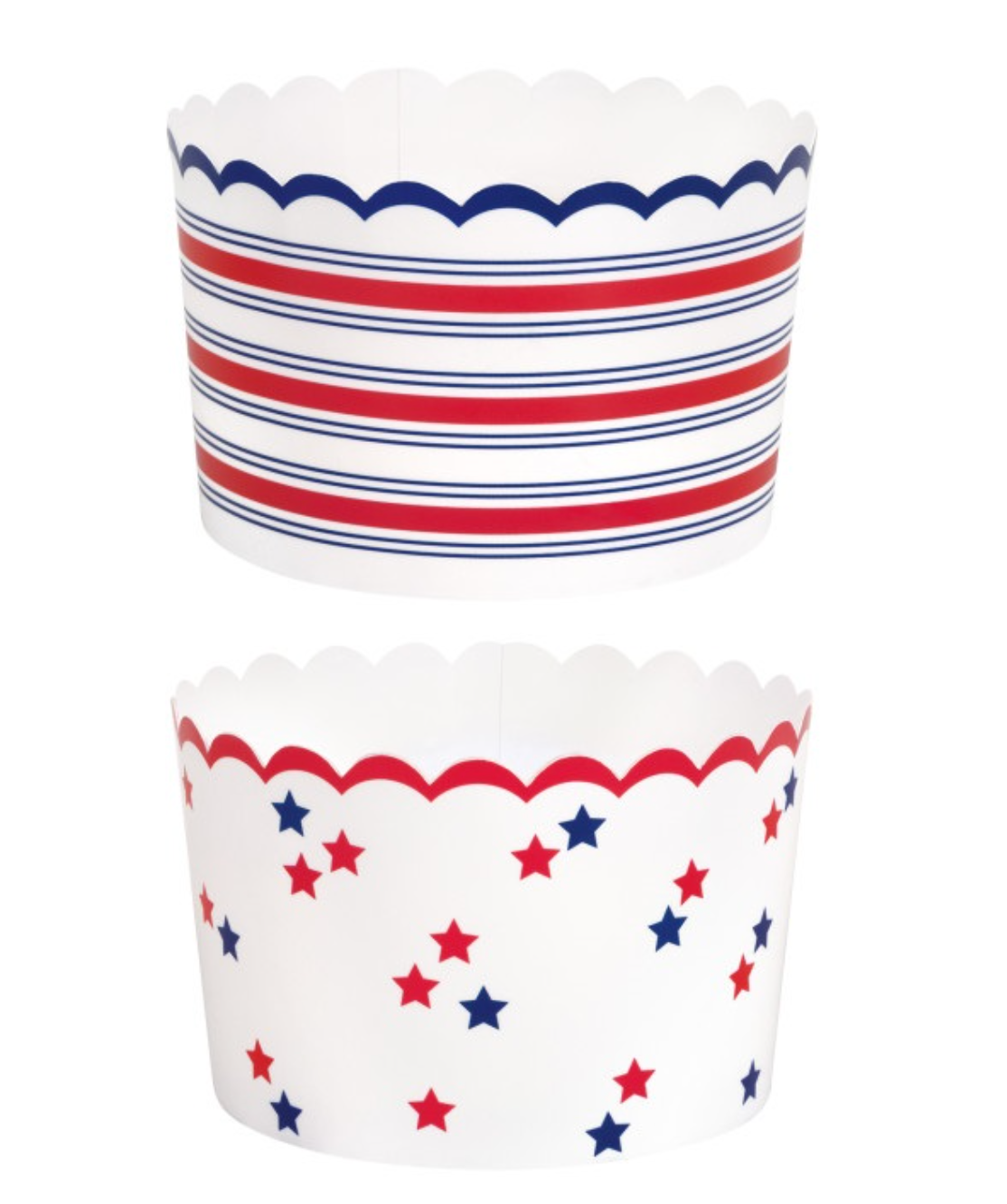 Peppy Patriotic Scalloped Treat Cups 16ct