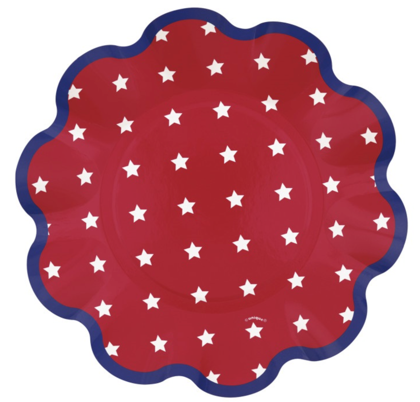 Peppy Patriotic 8.25in Shaped Plates 8ct