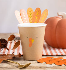 Turkey 12oz Paper Cups 8ct