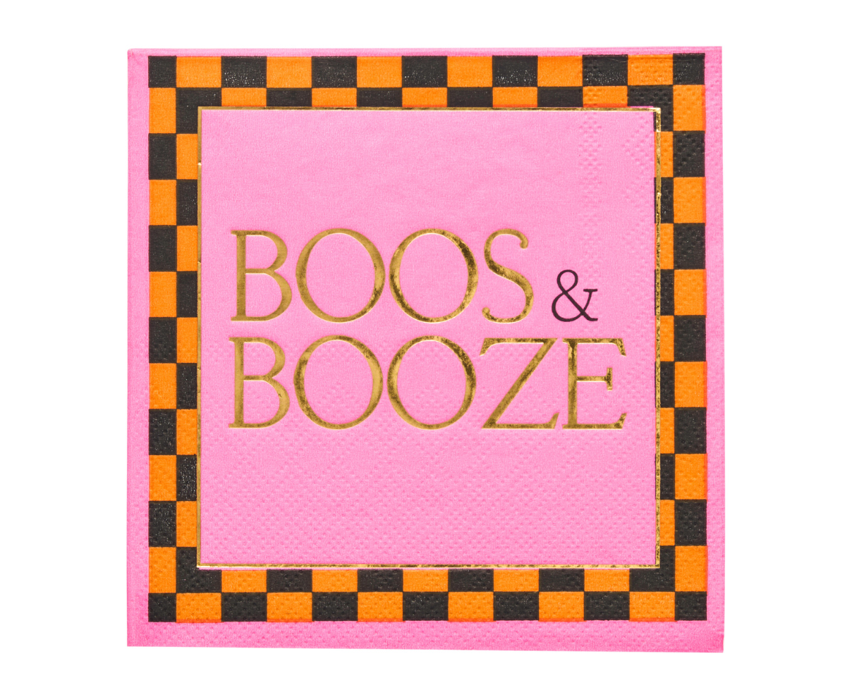Boo Bold Cocktail Napkins A/26pk