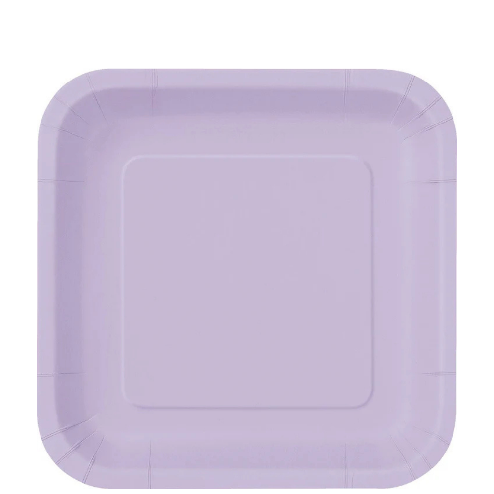Lavender Square 7in Dessert Plates 16ct