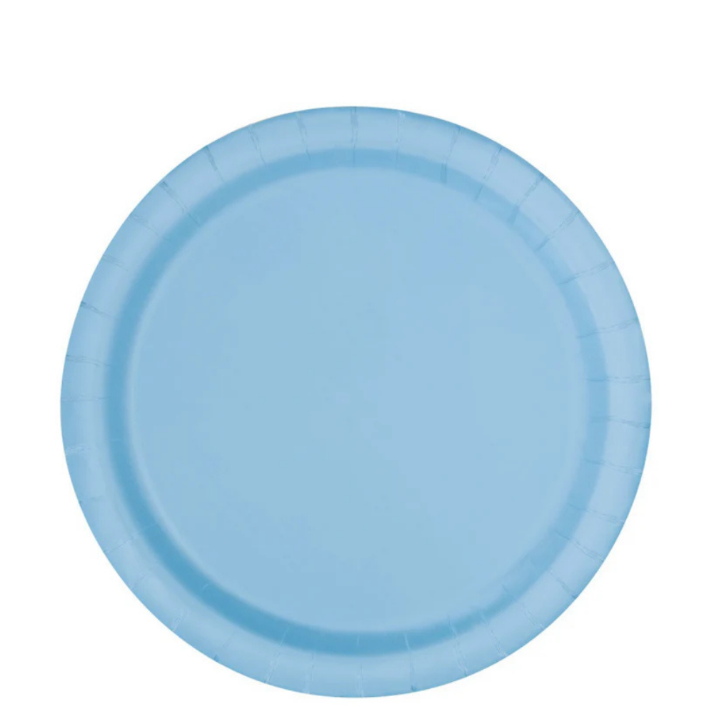 Light Blue 7in Paper Plates 50ct