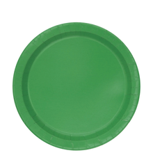 Green 7in Paper Plates 20ct