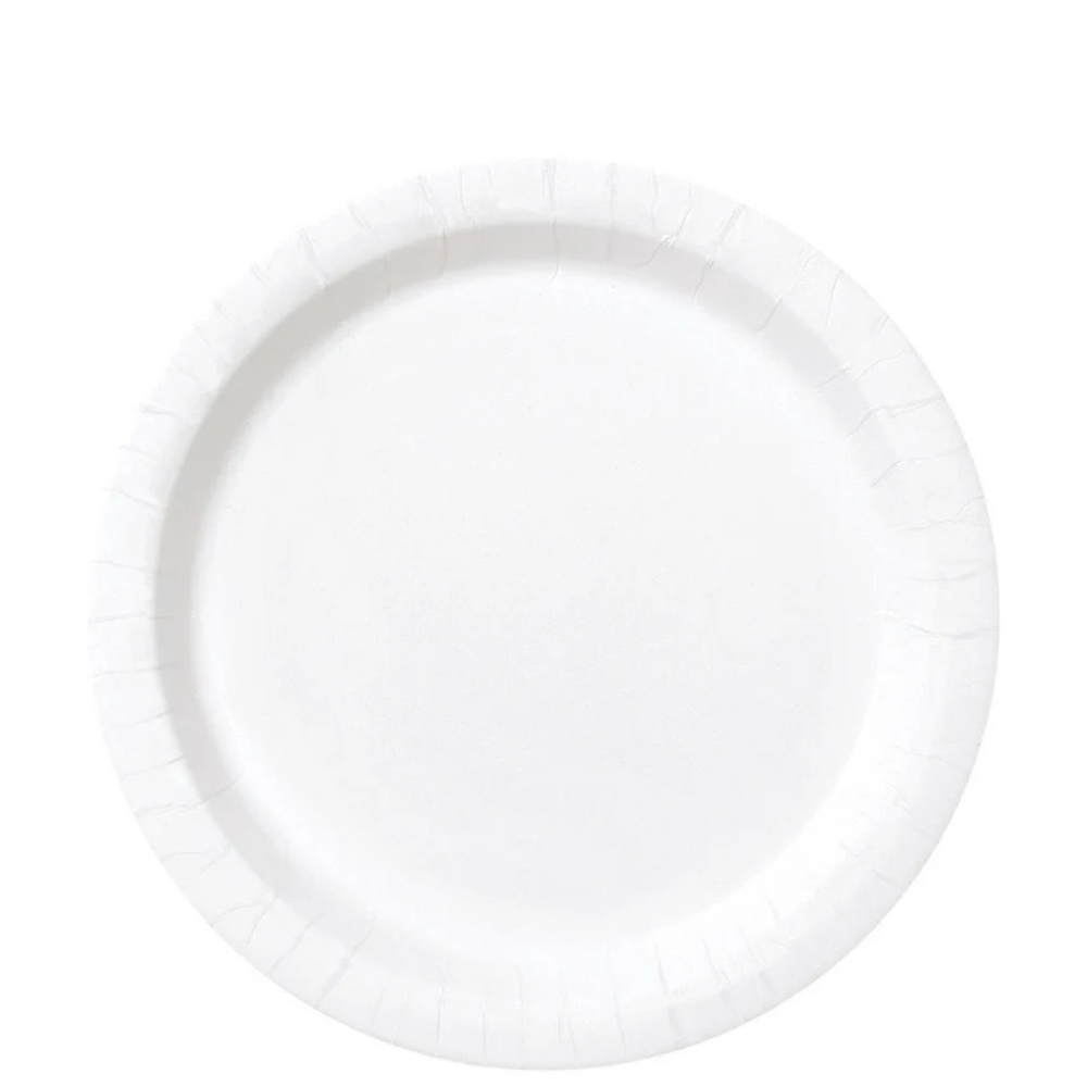 White 7in Paper Plates 50ct