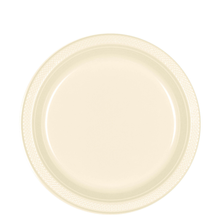 Vanilla Creme 7in Plastic Plates 50ct