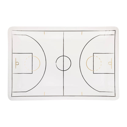 Basketball Court Plates 8ct