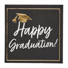Classic Grad Cocktail Napkins A/26pk