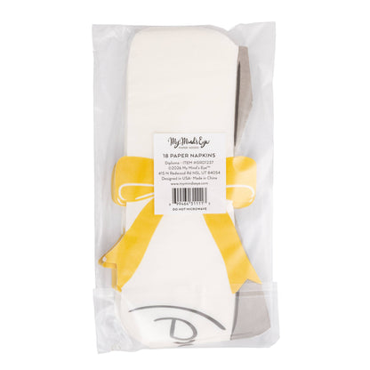 Grad Scroll Napkins 18ct